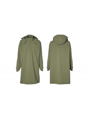 Basil poncho Mosse unisex Olive Green one size